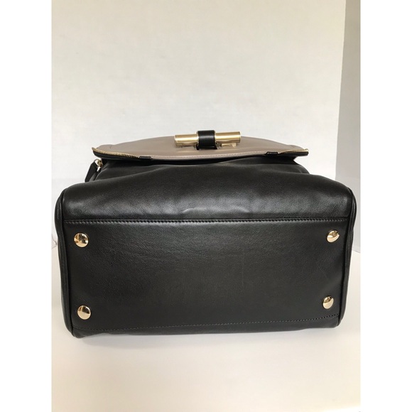 Jimmy Choo 'Justine’ LargeBicolor Leather Satchel - Picture 4 of 8